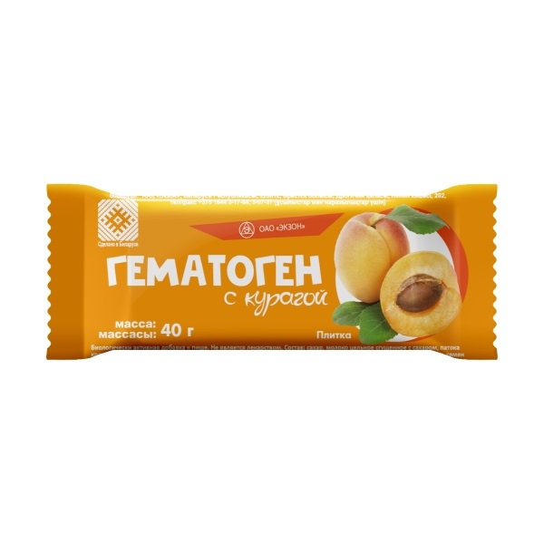 Гематоген с курагой