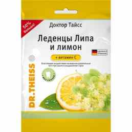 Доктор тайсс леденцы липа и лимон + витамин с