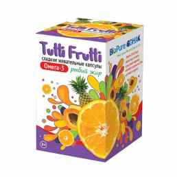 Рыбий жир тутти-фрутти омега-3