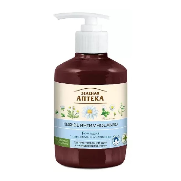Зеленая аптека нежное интимное мыло ромашка