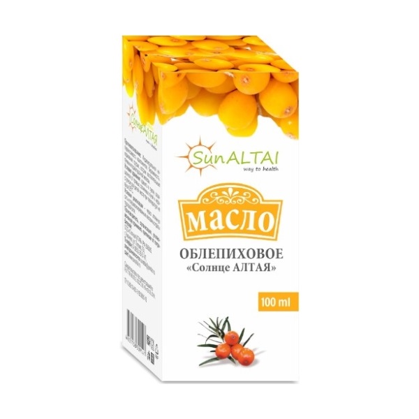 Облепиховое масло солнце алтая