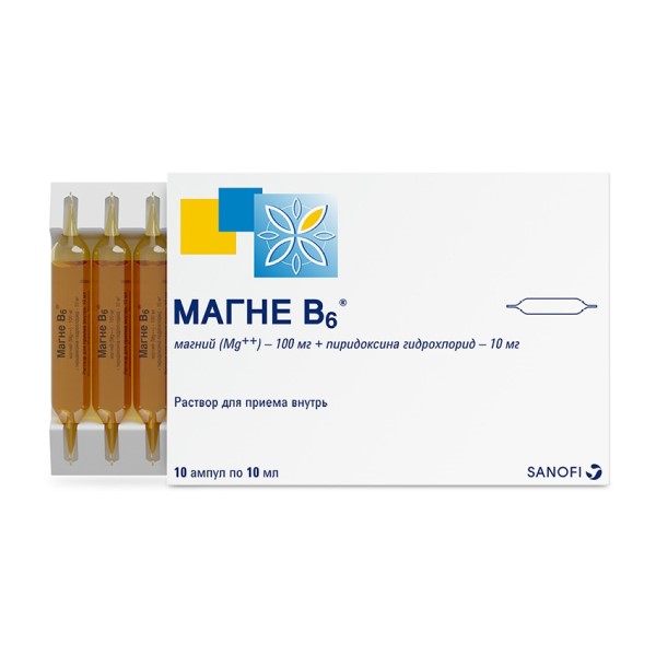 Магне b6 раствор