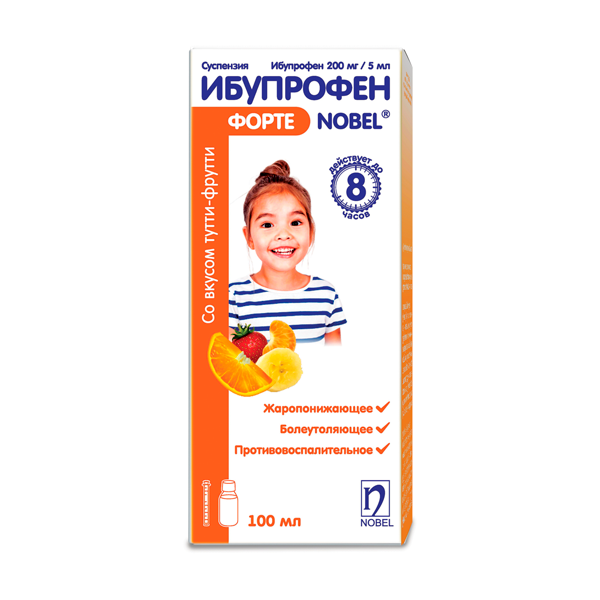 Ибупрофен форте NOBEL (тутти-фрутти)