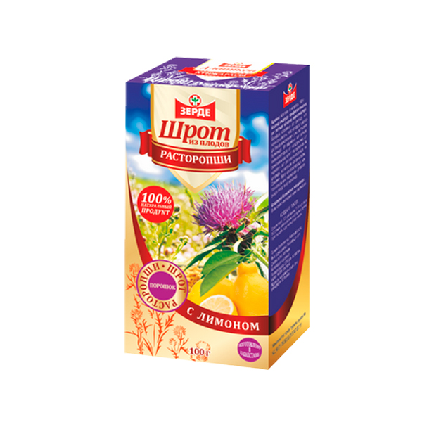 Шрот расторопши с лимоном