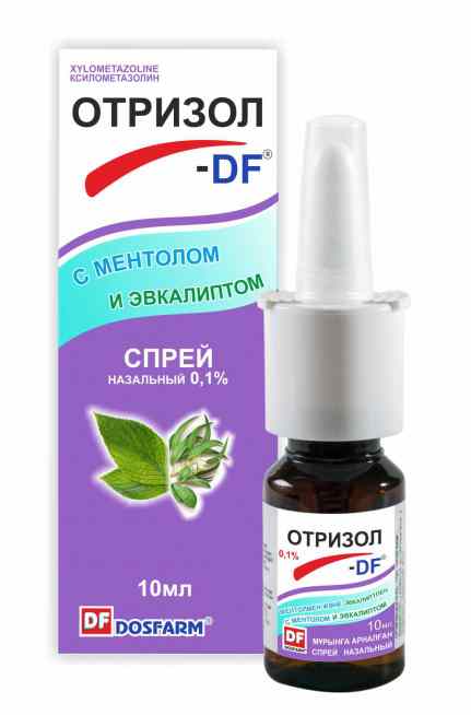 Отризол-DF спрей с ментолом и эвкалиптом