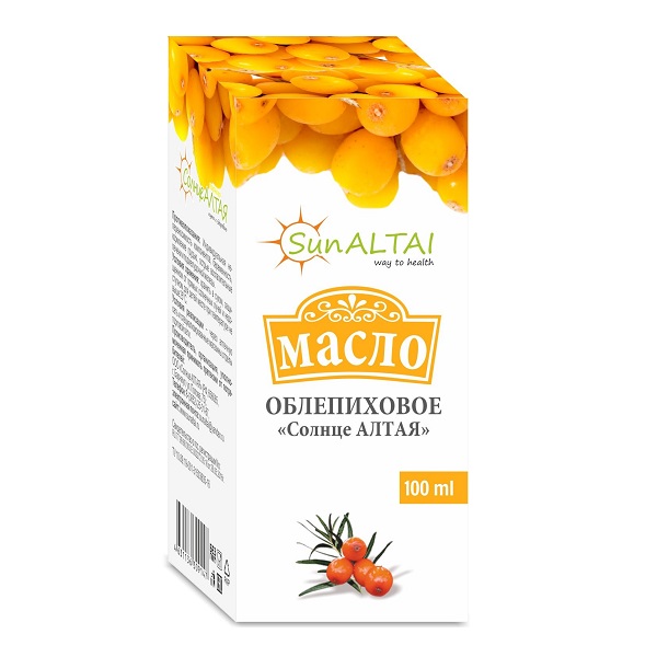 Облепиховое масло солнце алтая