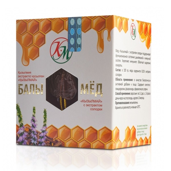 Мед кызылмай с экстрактом солодки