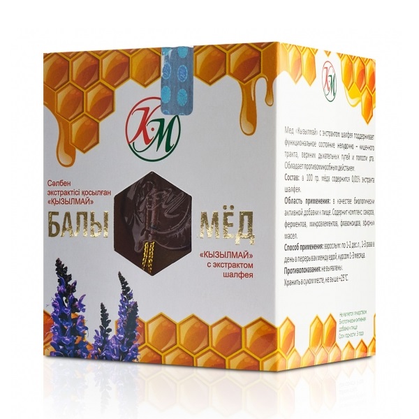 Мед кызылмай с экстрактом шалфея