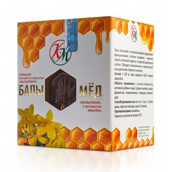 Мед кызылмай с экстрактом зверобоя