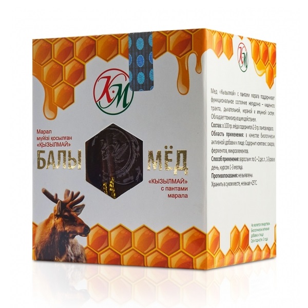 Мед кызылмай с пантами марала