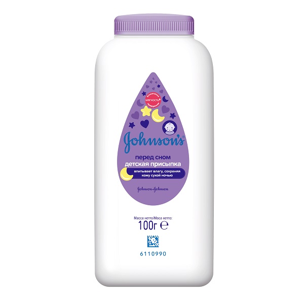 Johnson's (Джонсонс) перед сном детская присыпка