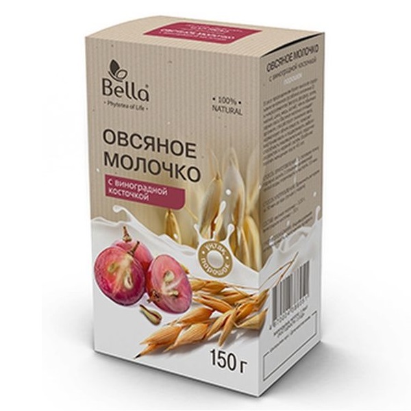 Овсяное молочко с виноградной косточкой