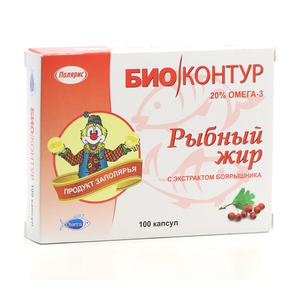 Рыбий жир с экстрактом боярышника