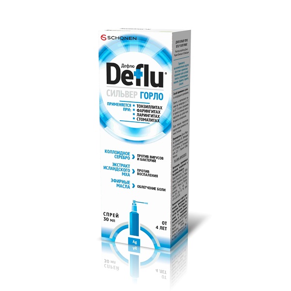 Дефлю сильвер горло