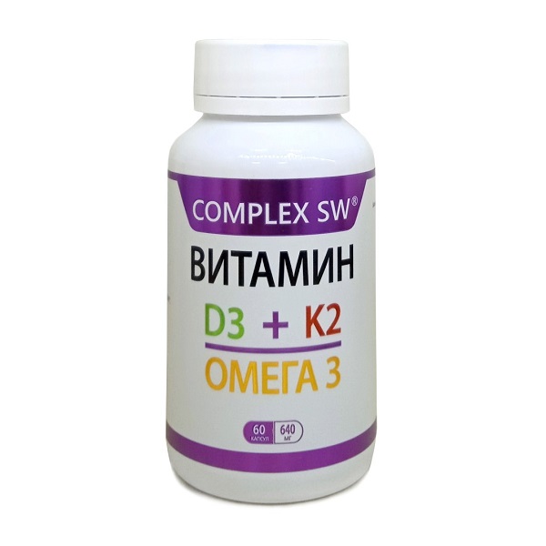 Витамин д3 + к2 + омега 3