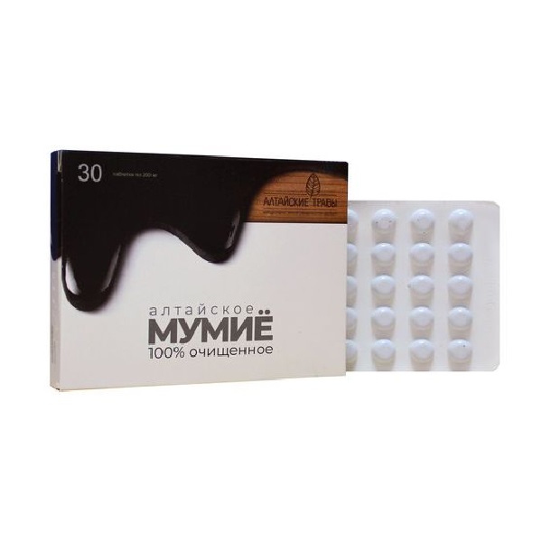 Алтайские травы мумие алтайское очищенное