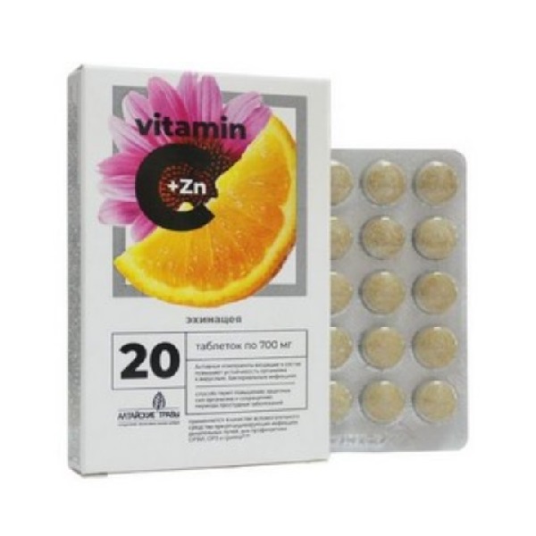 Алтайские травы витамин с с цинком и эхинацеей