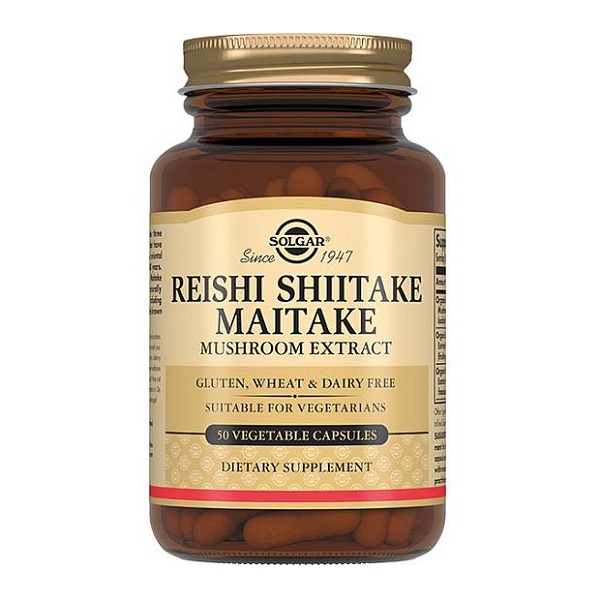 Солгар Экстракт грибов рейши, шиитаке и мейтаке