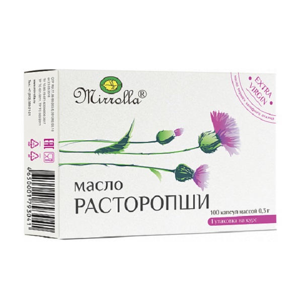 Расторопши масло мирролла