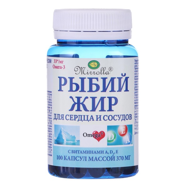 Рыбий жир для сердца и сосудов с витаминами а, д3, е