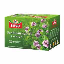 Зеленый чай с мятой