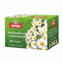 Зеленый чай с ромашкой