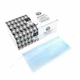 Маска медицинская трехслойная на резинке