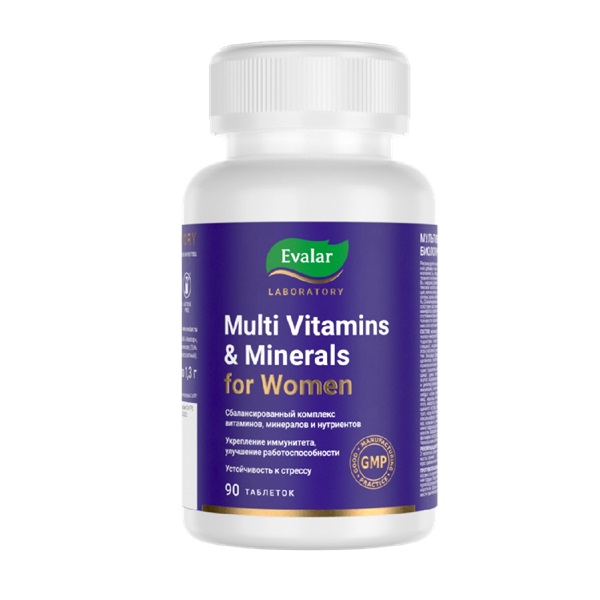 Мультивитамины и минералы женские