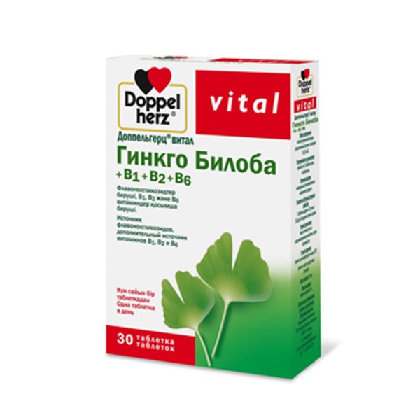 Доппельгерц витал гинкго билоба + б1 + б2 + б6