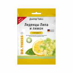 Доктор тайсс леденцы липа и лимон + витамин с