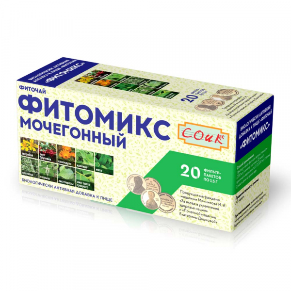 Чай фитомикс мочегонный