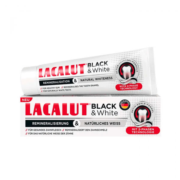 Lacalut (Лакалют) black and white