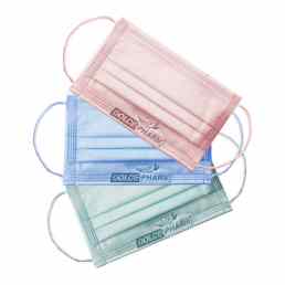 Маска медицинская трехслойная на резинке