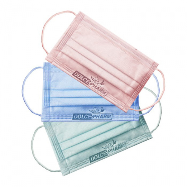 Маска медицинская трехслойная на резинке