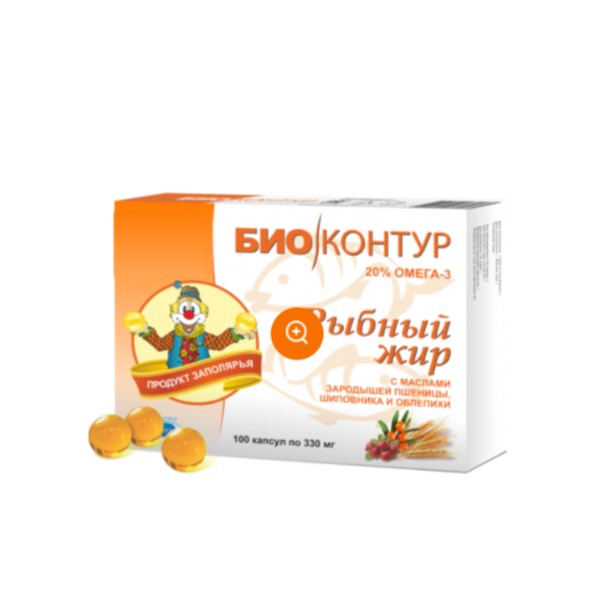 Рыбий жир пшеница+облепиха+шиповник