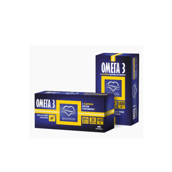 Омега-3 30% с кедровым маслом и витамином Е