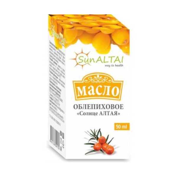 Облепиховое масло солнце алтая