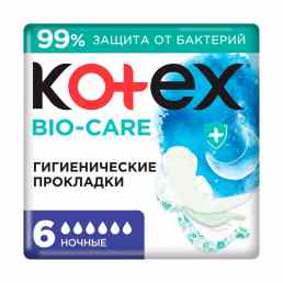 Kotex (Котекс) Bio-Care Night