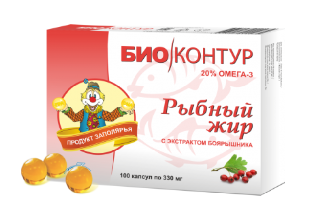 Рыбий жир с экстрактом боярышника
